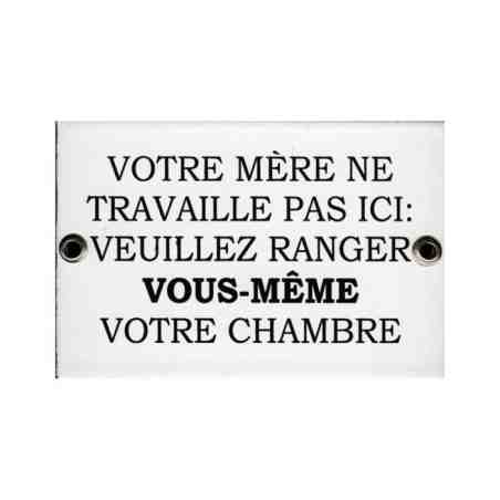Plaque émaillée Salle de bains - Objets émaillés/Plaques émaillées