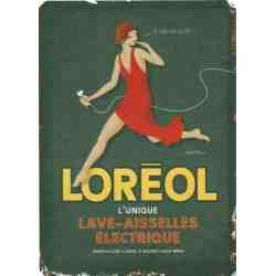 Plaque publicitaire vintage Loreol