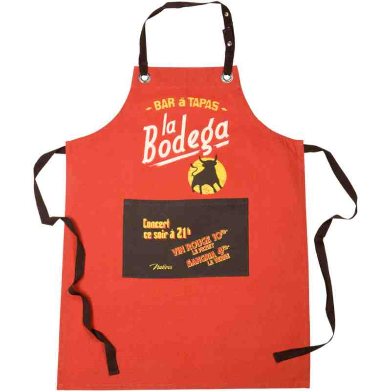 Tablier de cuisine "La Bodega" Natives Deco Tablier de cuisine "La Bodega" Natives Deco