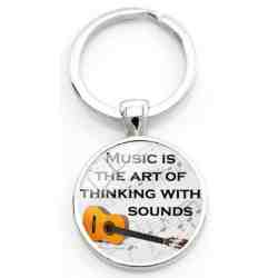 Porte-clé "Music is the art to thinking with sounds".