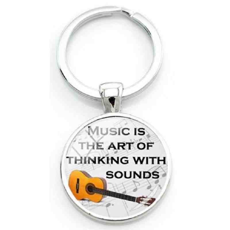 Porte-clé "Music is the art to thinking with sounds".