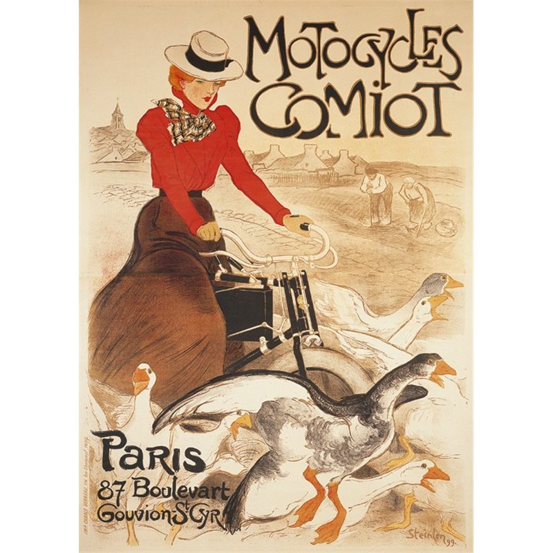 Plaque métal pub ancienne "Motocycles Comiot" 15 x 21 Plaque métal pub ancienne "Motocycles Comiot" 15 x 21