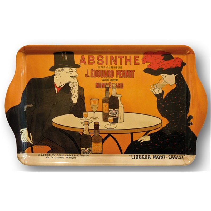 Plateau mélamine "Absinthe Pernot" style rétro - 33 x 20 Plateau mélamine "Absinthe Pernot" style rétro - 33 x 20