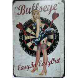 Plaque Métal US "Bullseye" - 20 x 30 cm.