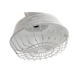 Luminaire de style loft avec des éléments en bois, métal et béton