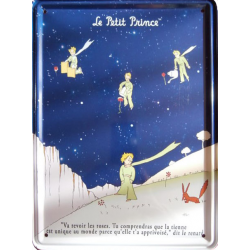 Plaque Métal "Le Petit Prince et le Renard"
