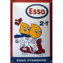 Plaque vintage Esso 2-T