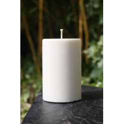 Bougie Artisanale "Blanche" de Modèle Cylindrique