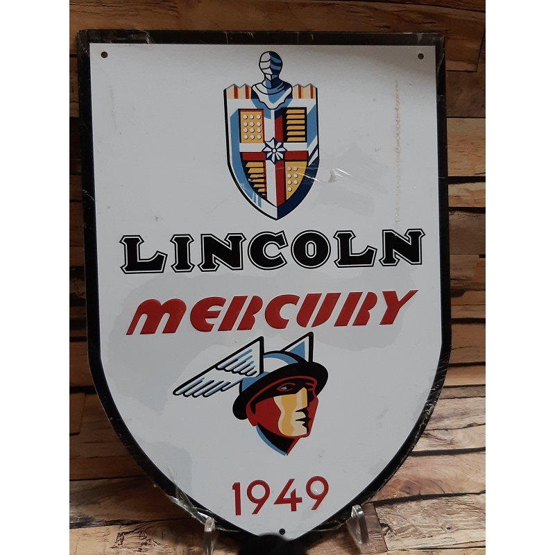Plaque publicitaire Lincoln Mercury