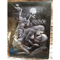 Plaque publicitaire vintage Ride die moonlight