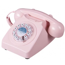 téléphone rétro rose