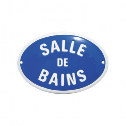 Plaque émaillée Salle de Bains