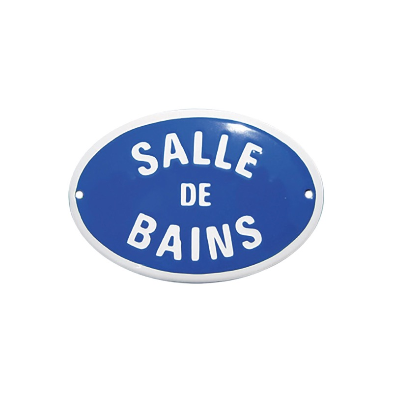 Plaque émaillée Salle de Bains