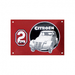 Plaque émaillée 2CV Citroën