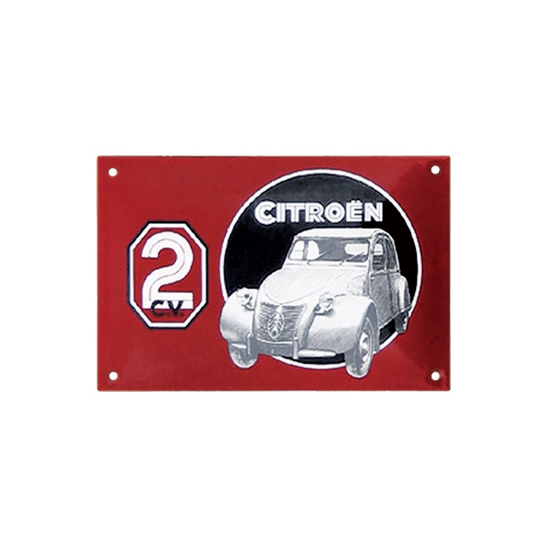 Plaque émaillée 2CV Citroën