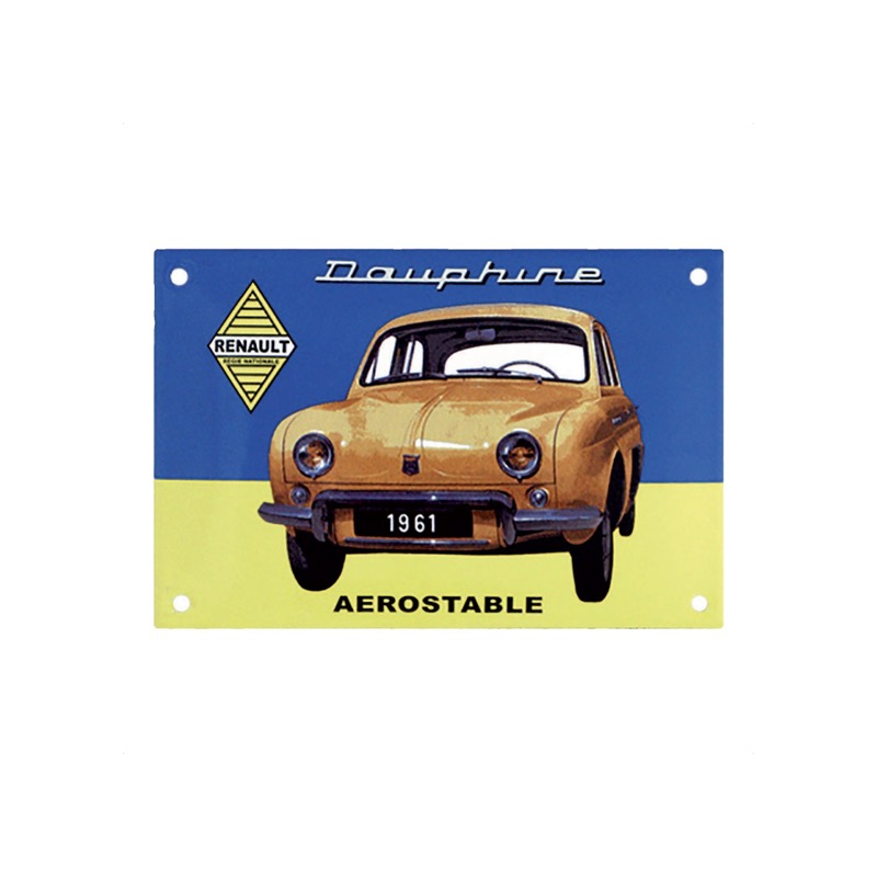 Plaque vintage Renault Dauphine