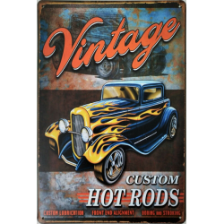 Plaque américaine Hot Rods