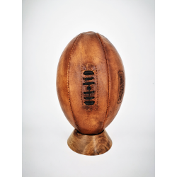 Ballon en cuir de Rugby version vintage