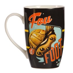 Mug / Tasse look vintage "Fou de foot"