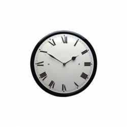 Horloge bord noir nombres romains