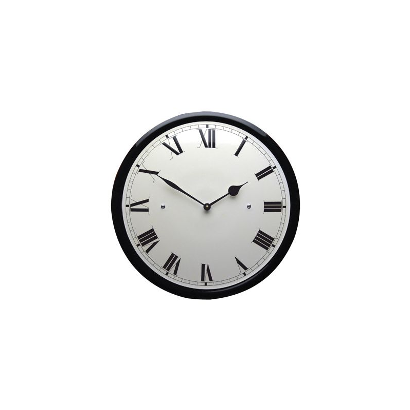 Horloge bord noir nombres romains