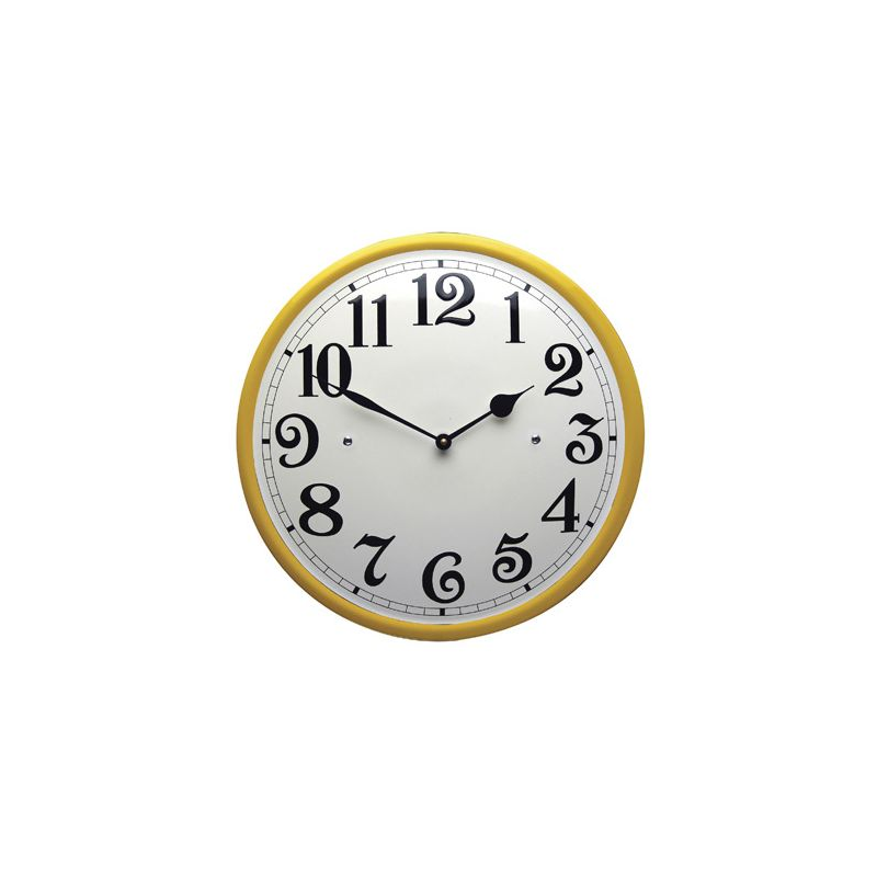 Horloge bord Jaune nombres normaux