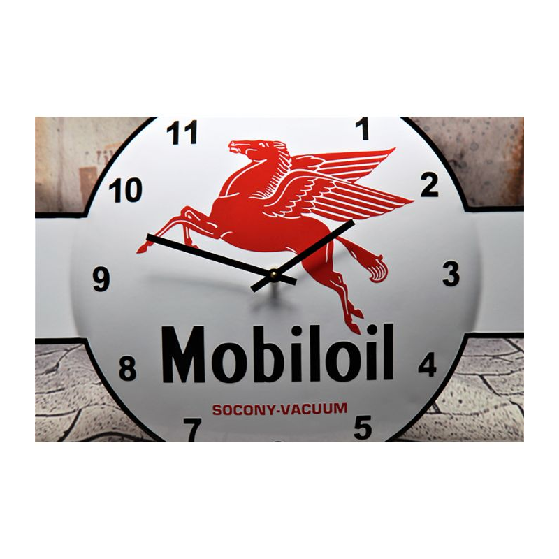 Horloge publicitaire vintage Mobiloil