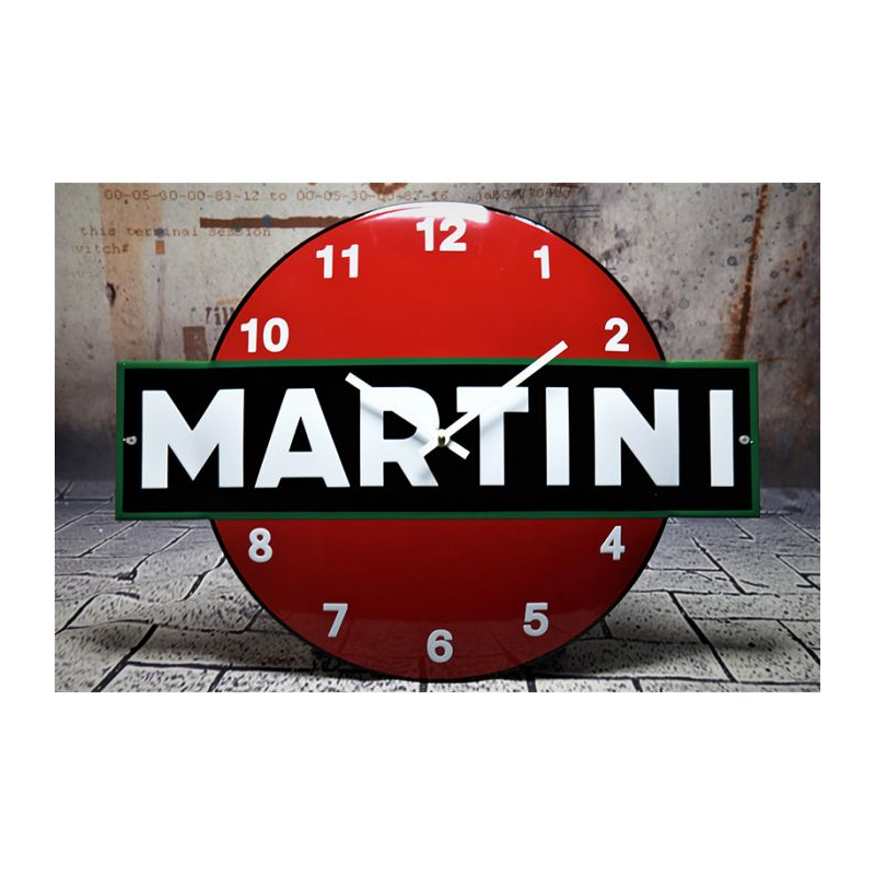 Horloge publicitaire vintage Martini