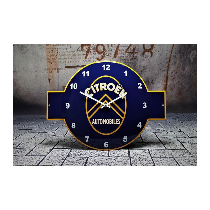 Horloge publicitaire vintage Citroen