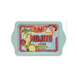 Plateau rectangulaire en métal pour Mojito