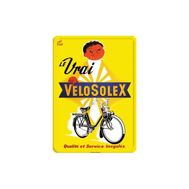 Plaque publicitaire velosolex