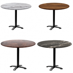Gamme de table ronde de bistrot