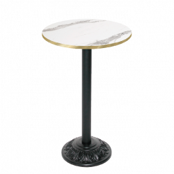 Mange de bout plateau blanc