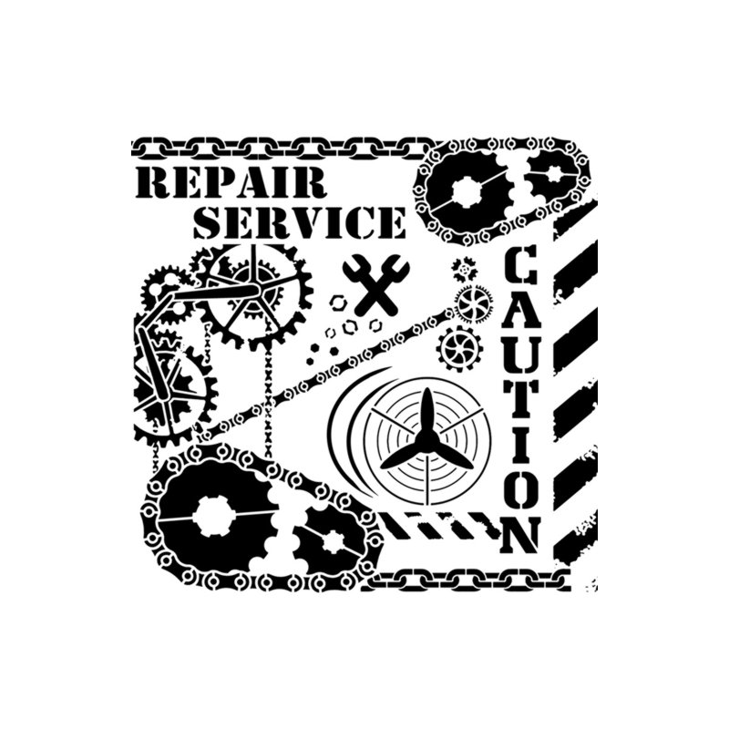 Ensemble de motifs industriels (engrenages