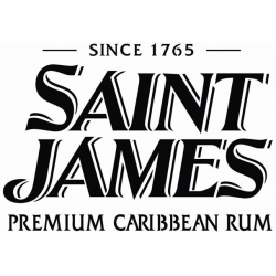 Logo de la marque d'alcools Saint James en pochoir