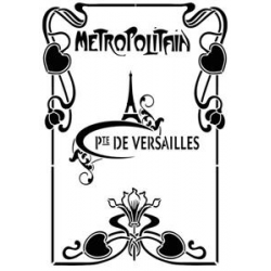 Pochoir de l'enseigne du Métropolitain parisien "Versailles"