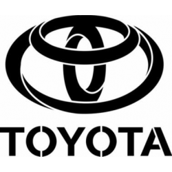 Logo de la marque automobile Toyota en pochoir