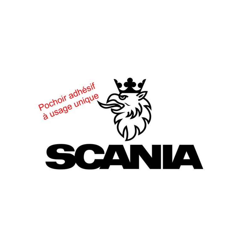 Logo du camion Scania avec l'aigle en pochoir