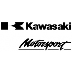 Logo de la marque Kawasaki Motorsport en pochoir