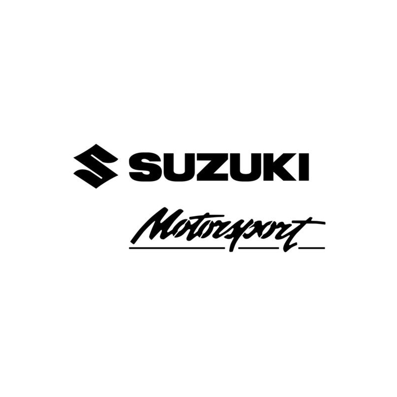 Logo de la marque Suzuki Motorsport en pochoir