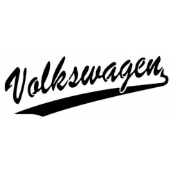 Logo circulaire de la marque automobile Volkswagen (VW) en pochoir