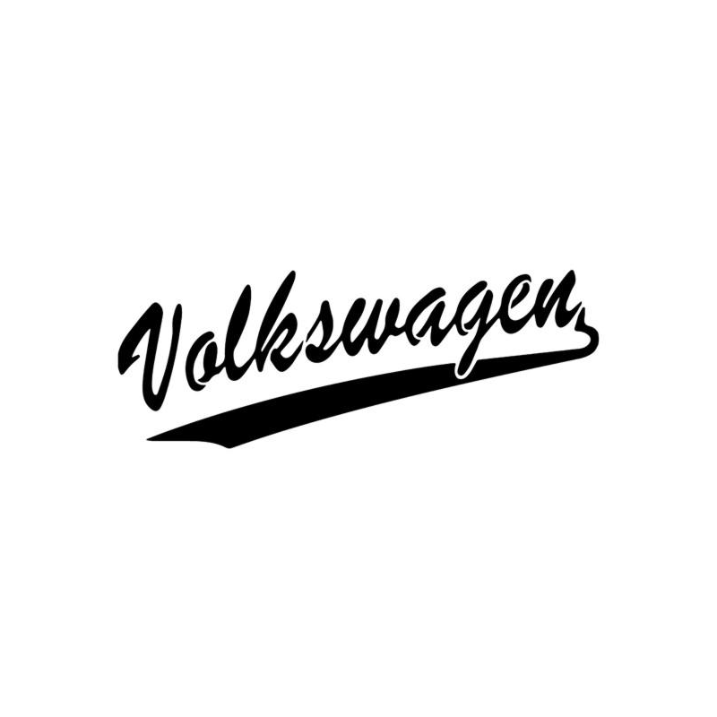 Logo circulaire de la marque automobile Volkswagen (VW) en pochoir