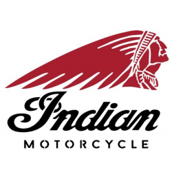 Logo de la marque Indian Motorcycle avec un design d'aigle en pochoir