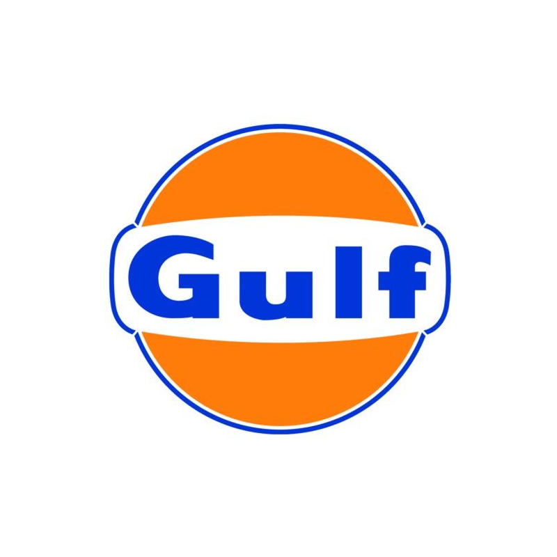 Logo de la marque Gulf Oil en pochoir à peindre