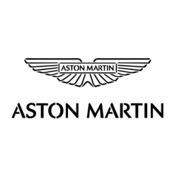 Logo de la marque automobile Aston Martin avec les ailes en pochoir