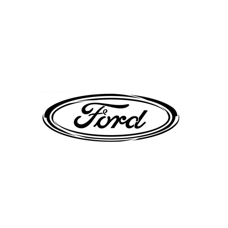 Logo ovale de la marque automobile Ford en pochoir