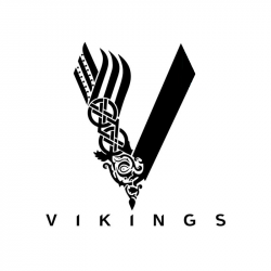 Logo de la série télévisée Vikings en pochoir à peindre