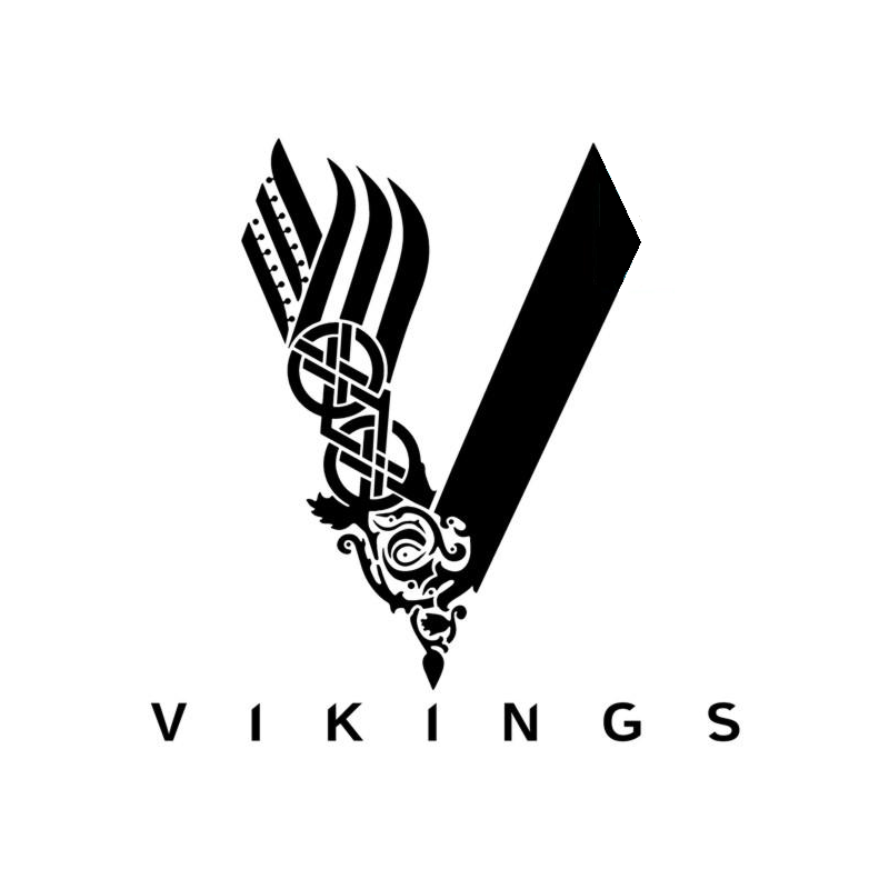 Logo de la série télévisée Vikings en pochoir à peindre