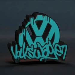 Lampe LED 3D Volkswagen graffiti