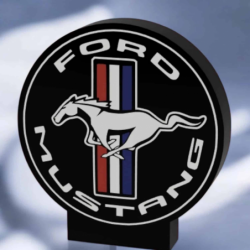 La légende américaine illumine votre espace. Lampe LED 3D Ford Mustang